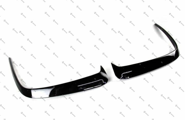 W176 A Class Sport Rear Bumper Vent Insert Canards in Glossy Black (4144250388554)