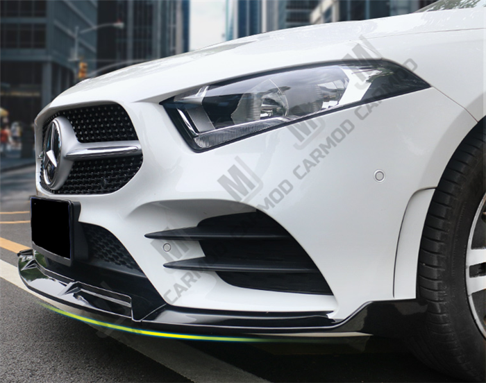 W177 A Class A35 AMG A180 A200 A250-- Front Bumper Lip for Mercedes-Benz 2018+ -- ABS (4150475980874)