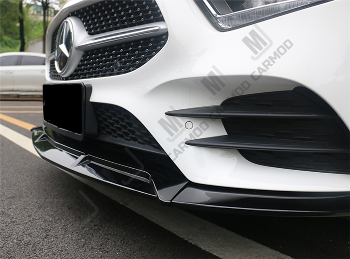 W177 A Class A35 AMG A180 A200 A250-- Front Bumper Lip for Mercedes-Benz 2018+ -- ABS (4150475980874)