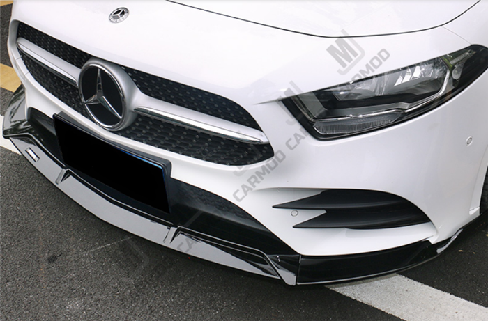 W177 A Class A35 AMG A180 A200 A250-- Front Bumper Lip for Mercedes-Benz 2018+ -- ABS (4150475980874)