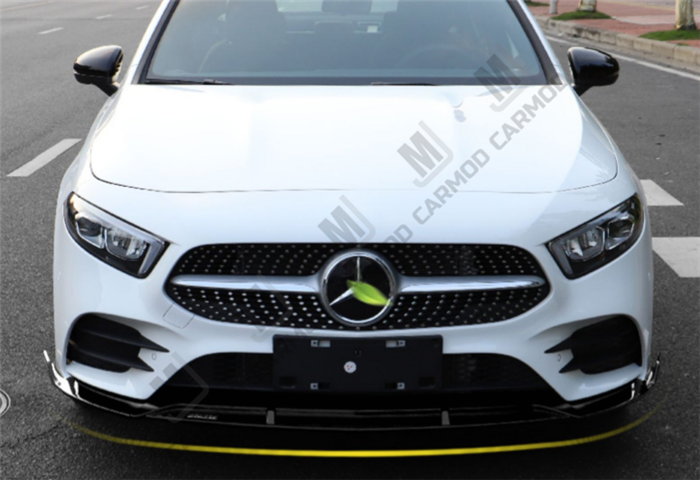 W177 A Class A35 AMG A180 A200 A250-- Front Bumper Lip for Mercedes-Benz 2018+ -- ABS (4150475980874)