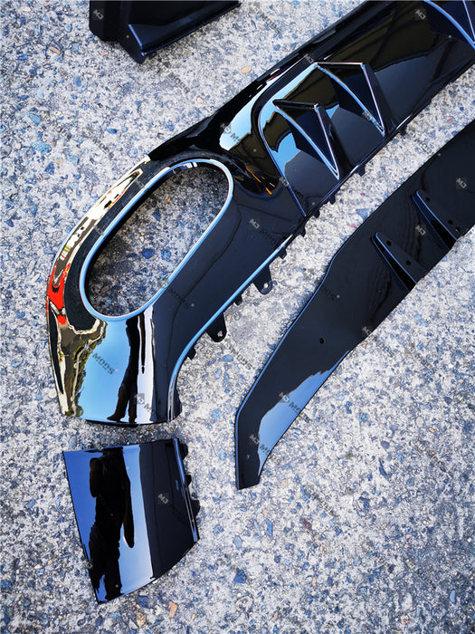 ABS Glossy Black Rear Diffuser Fit For MERCEDES BENZ【W177 A180/200/250 AMG A35 A45】【Hatchback】 (4748310741066)
