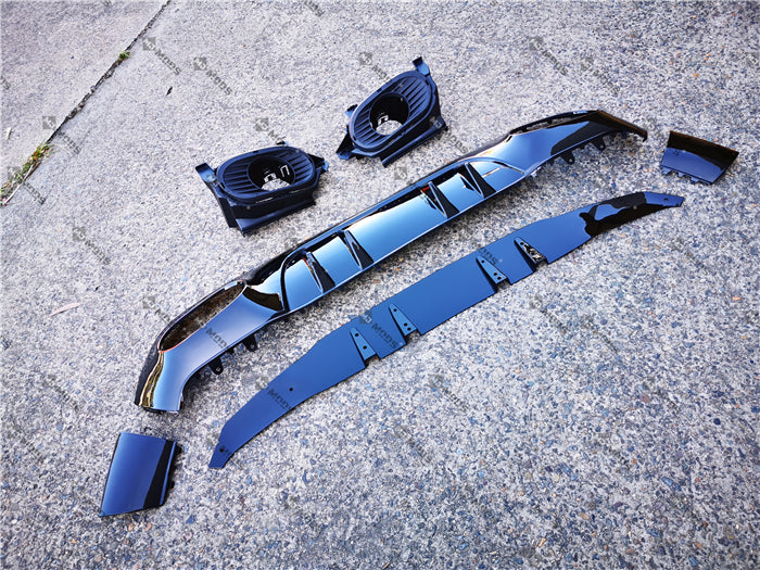 ABS Glossy Black Rear Diffuser Fit For MERCEDES BENZ【W177 A180/200/250 AMG A35 A45】【Hatchback】 (4748310741066)