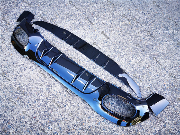 ABS Glossy Black Rear Diffuser Fit For MERCEDES BENZ【W177 A180/200/250 AMG A35 A45】【Hatchback】 (4748310741066)