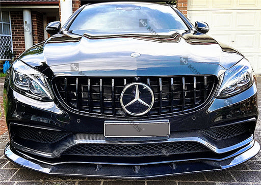 Carbon Fibre Front Bumper Lip for Mercedes-Benz 2015+ C Class W205 S205 C205 A205【 C63/C63-S AMG】【Middle Lip】 (4343669030986)