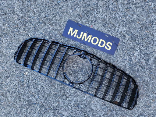 ABS Front Grille For Mercedes-Benz GLC-Class【X253 C253 GLC200/220/250/300/350 GLC43 AMG】2016-2019【GT BK】 (6858951557194)