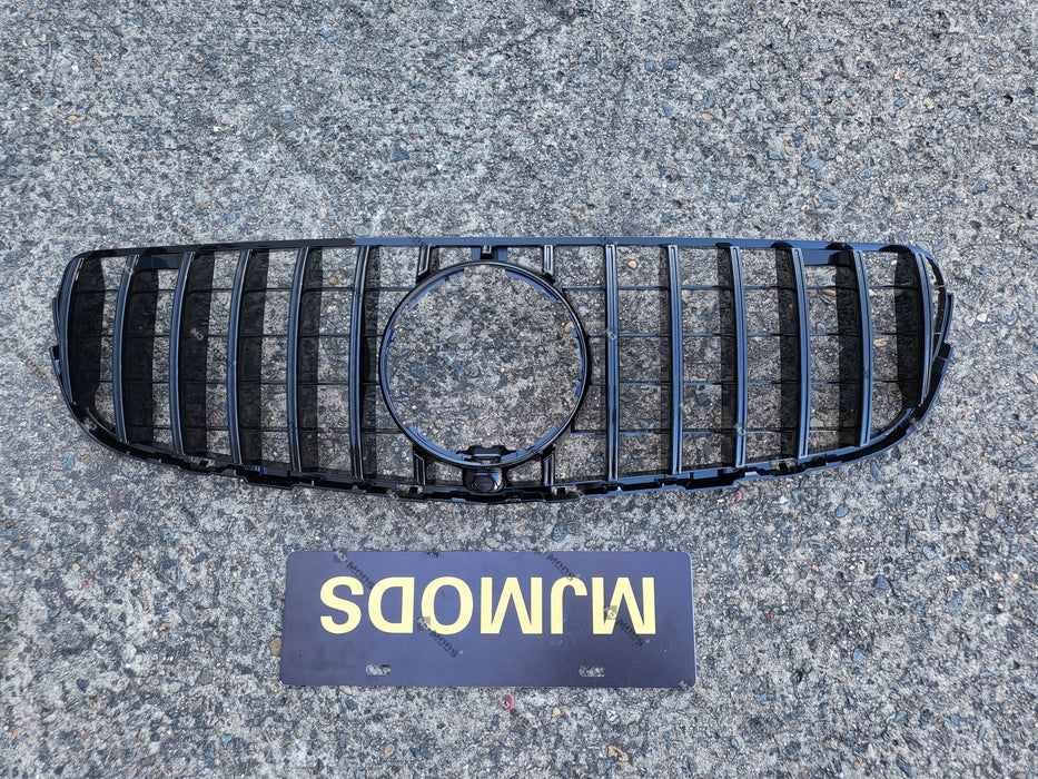 ABS Front Grille For Mercedes-Benz GLC-Class【X253 C253 GLC200/220/250/300/350 GLC43 AMG】2016-2019【GT BK】 (6858951557194)