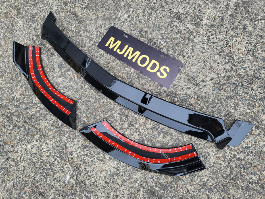 ABS Glossy Black Front Lip For MERCEDES BENZ E CLASS【W213/S213 E200/220/300/350/400/450 AMG】【E43 AMG/E53 AMG】2016-2019 (6898012454986)