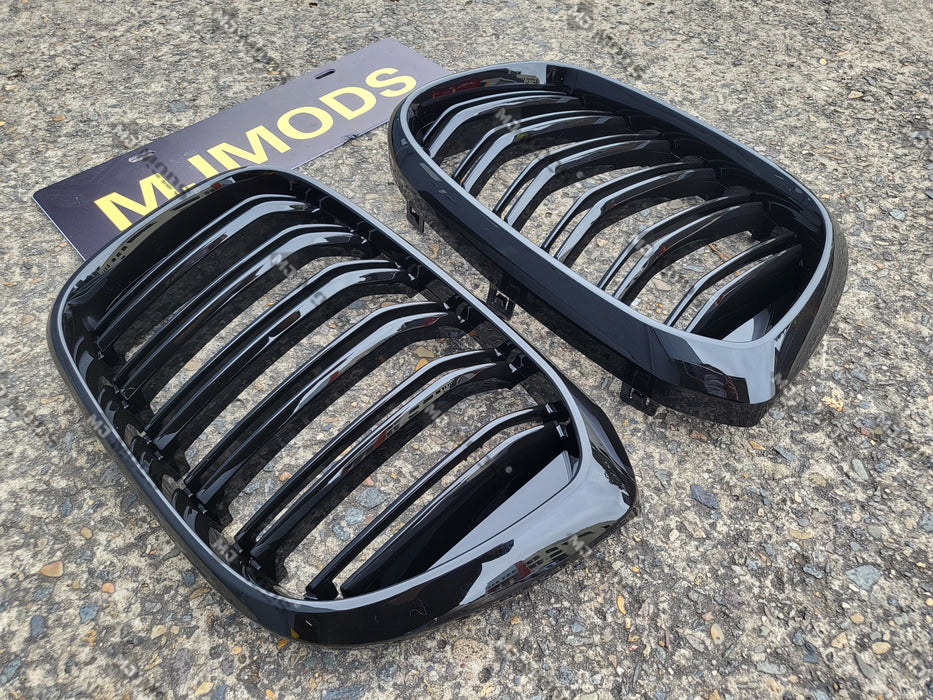 ABS Glossy Black Front Grille for BMW【X3 G01 & X4 G02 PRE LCI】【M40i & 20/30 M Sport】17-21 (6897924898890)