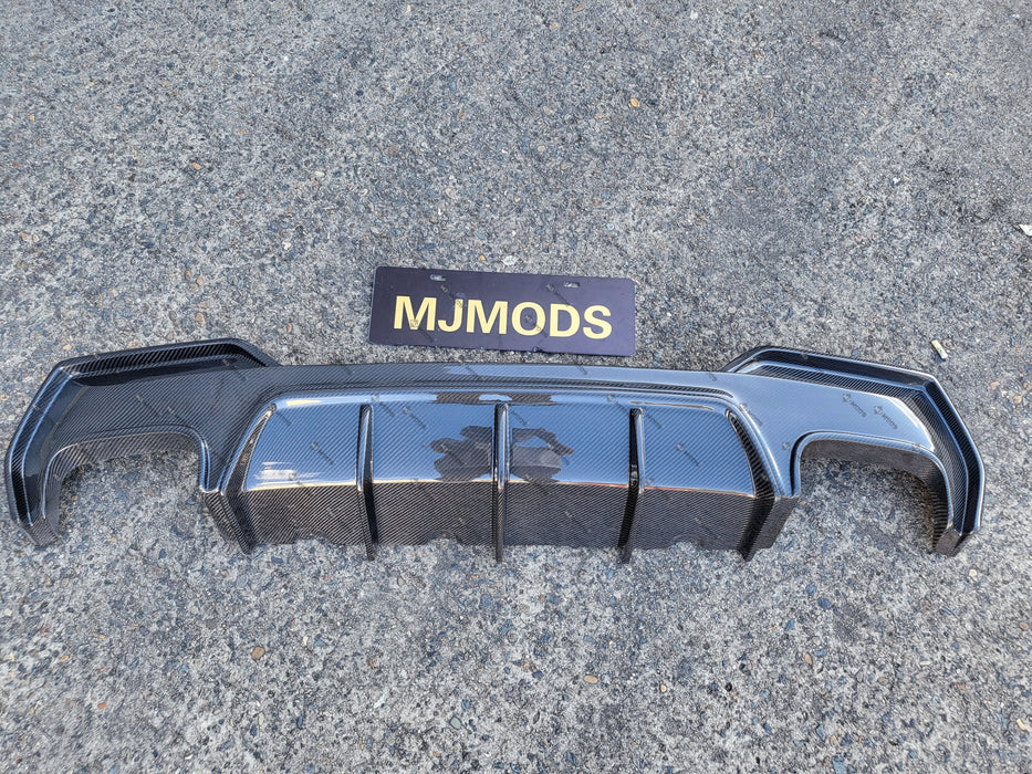 Carbon Fibre Rear Diffuser For BMW 4 Series【G22/G23 420/430/M440】2020+ (6934442573898)