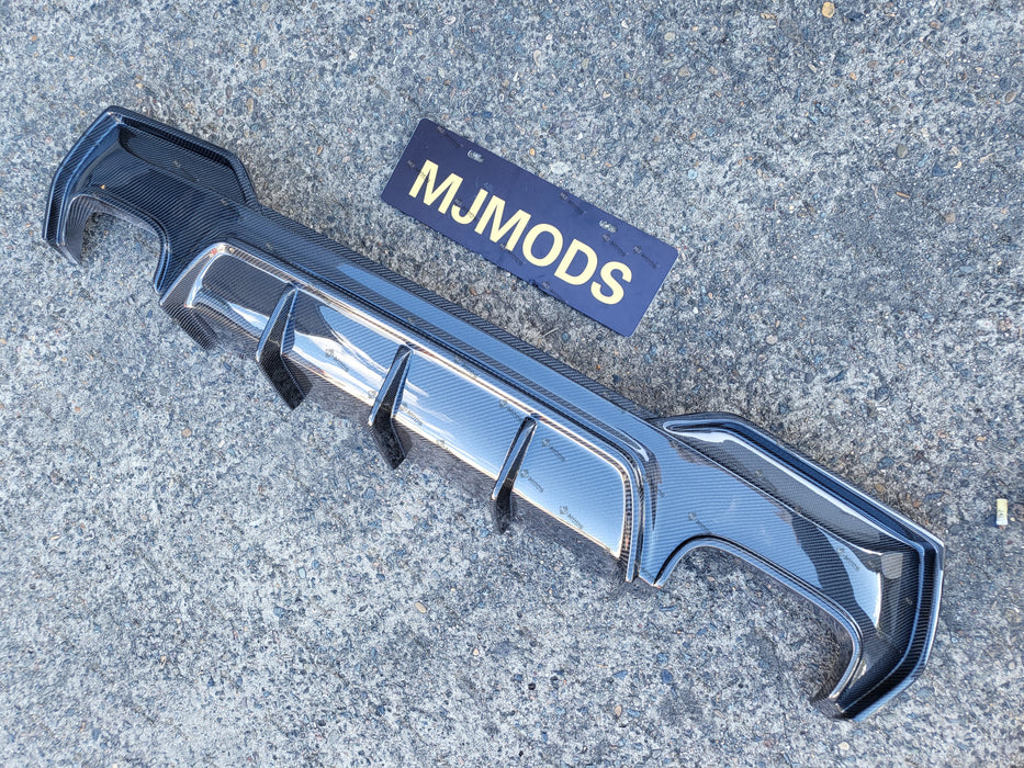 Carbon Fibre Rear Diffuser For BMW 4 Series【G22/G23 420/430/M440】2020+ (6934442573898)