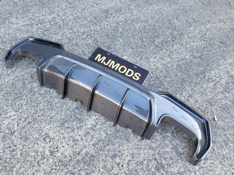 Carbon Fibre Rear Diffuser For BMW 4 Series【G22/G23 420/430/M440】2020+ (6934442573898)