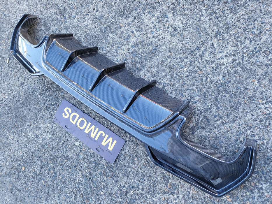 Carbon Fibre Rear Diffuser For BMW 4 Series【G22/G23 420/430/M440】2020+ (6934442573898)