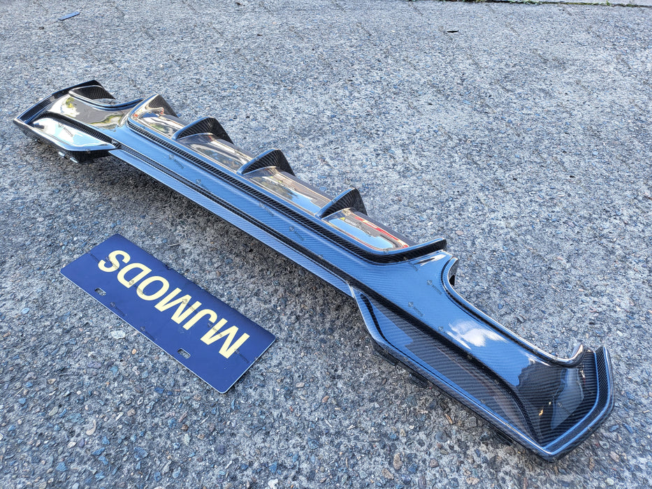 Carbon Fibre Rear Diffuser For BMW 4 Series【G22/G23 420/430/M440】2020+ (6934442573898)