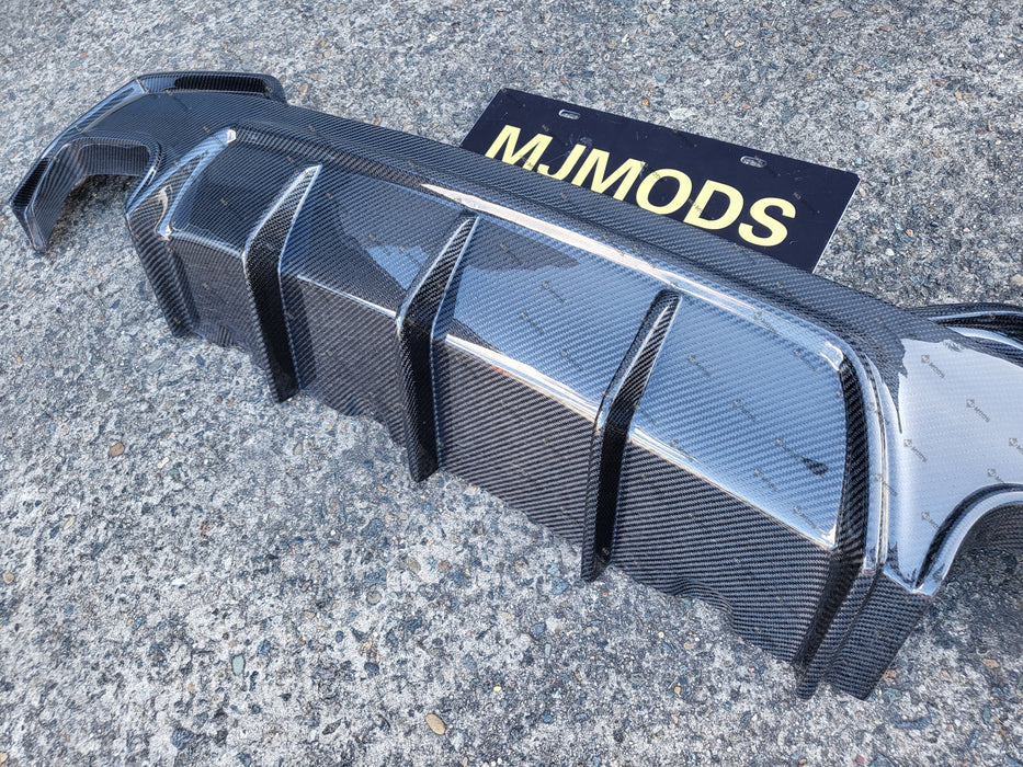Carbon Fibre Rear Diffuser For BMW 4 Series【G22/G23 420/430/M440】2020+ (6934442573898)