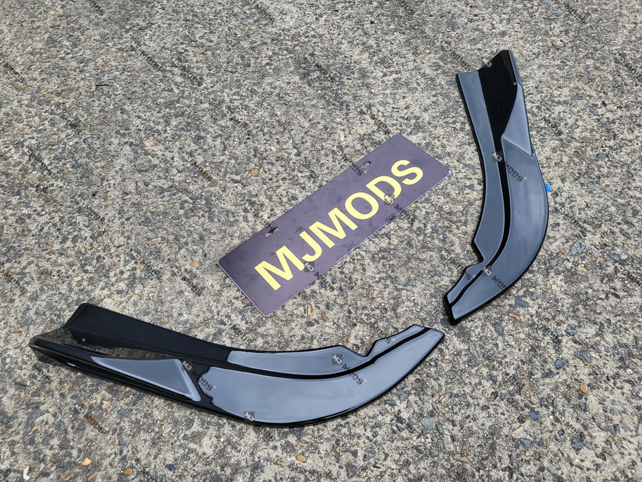 ABS GLOSSY BLACK Rear Bumper Vent Insert Canards Splitter Flaps for BMW4 Series【G22/G23 420/430/M440】2020+ (6962875007050)