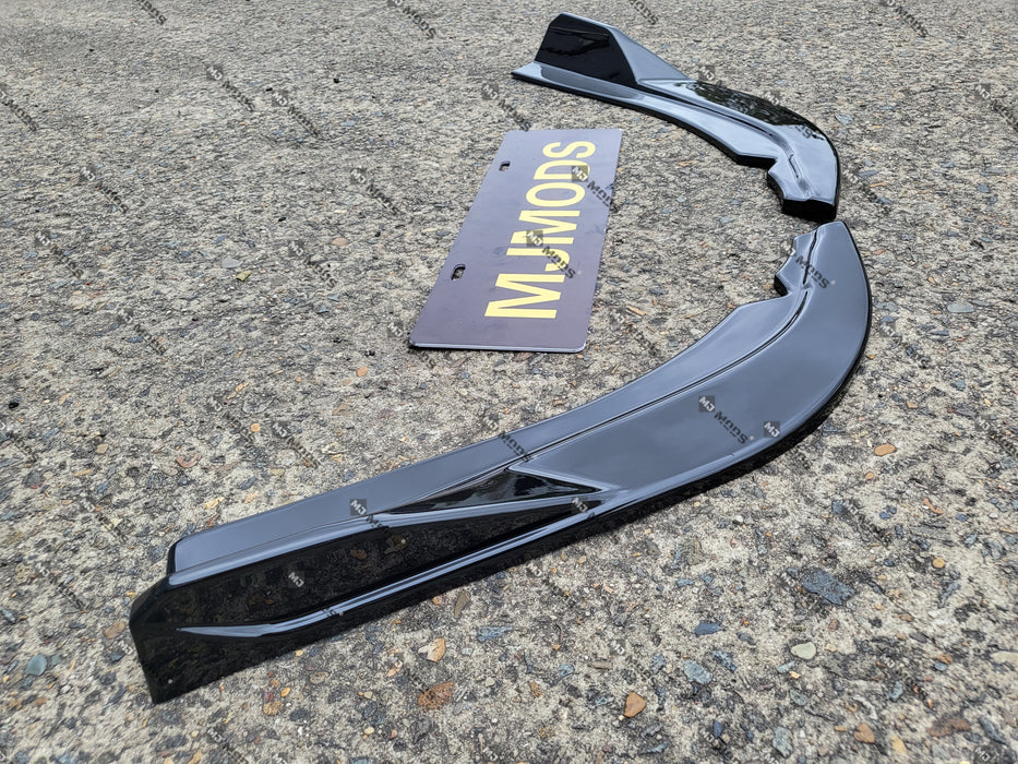 ABS GLOSSY BLACK Rear Bumper Vent Insert Canards Splitter Flaps for BMW4 Series【G22/G23 420/430/M440】2020+ (6962875007050)