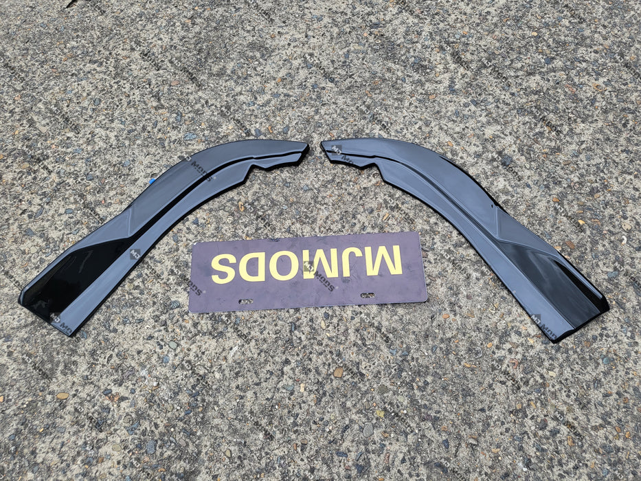 ABS GLOSSY BLACK Rear Bumper Vent Insert Canards Splitter Flaps for BMW4 Series【G22/G23 420/430/M440】2020+ (6962875007050)