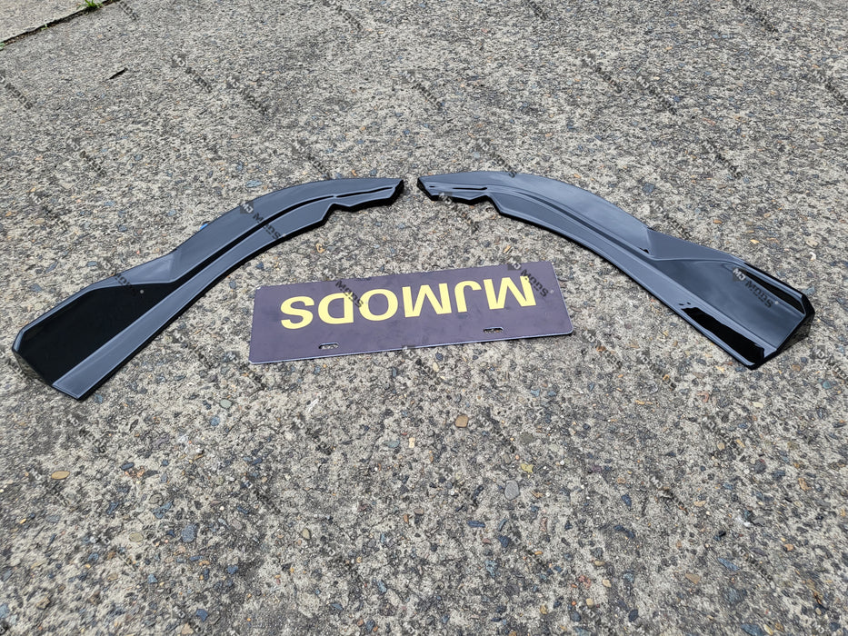 ABS GLOSSY BLACK Rear Bumper Vent Insert Canards Splitter Flaps for BMW4 Series【G22/G23 420/430/M440】2020+ (6962875007050)