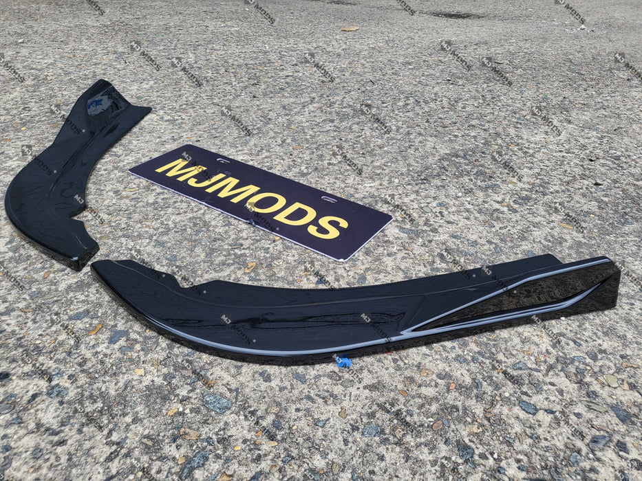 ABS GLOSSY BLACK Rear Bumper Vent Insert Canards Splitter Flaps for BMW4 Series【G22/G23 420/430/M440】2020+ (6962875007050)
