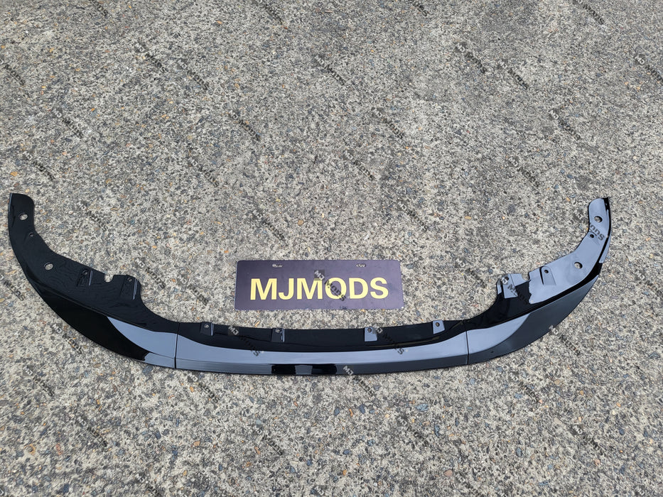 ABS Glossy Black Front Bumper Lip for BMW 4 Series【G22/G23/G26 420/430/M440】2020+【MP 3pcs】 (6962848825418)