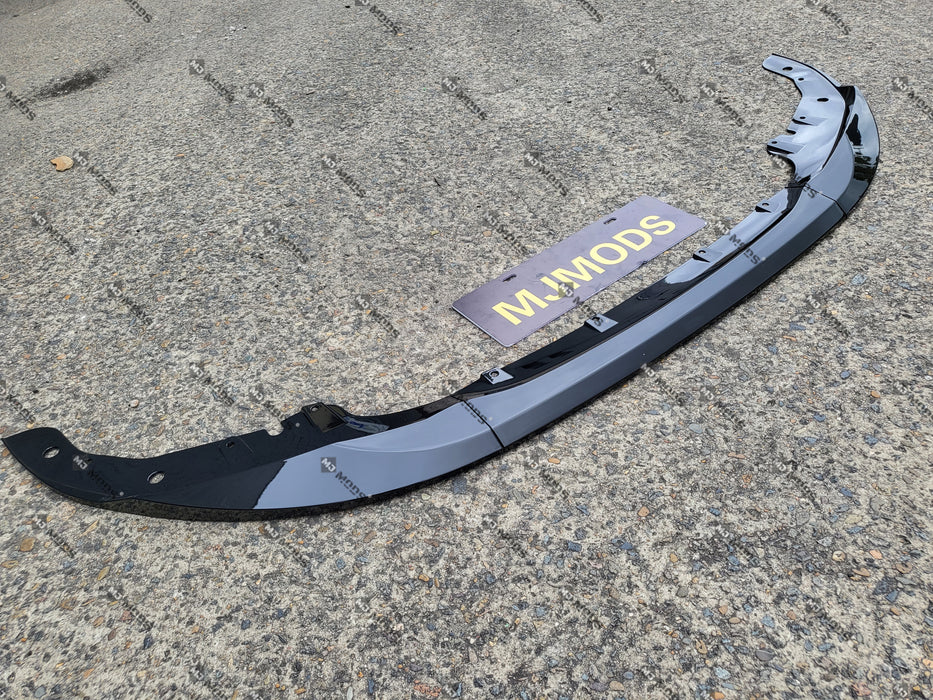 ABS Glossy Black Front Bumper Lip for BMW 4 Series【G22/G23/G26 420/430/M440】2020+【MP 3pcs】 (6962848825418)