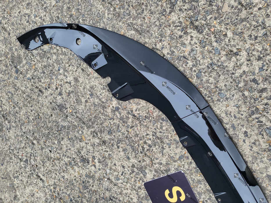 ABS Glossy Black Front Bumper Lip for BMW 4 Series【G22/G23/G26 420/430/M440】2020+【MP 3pcs】 (6962848825418)