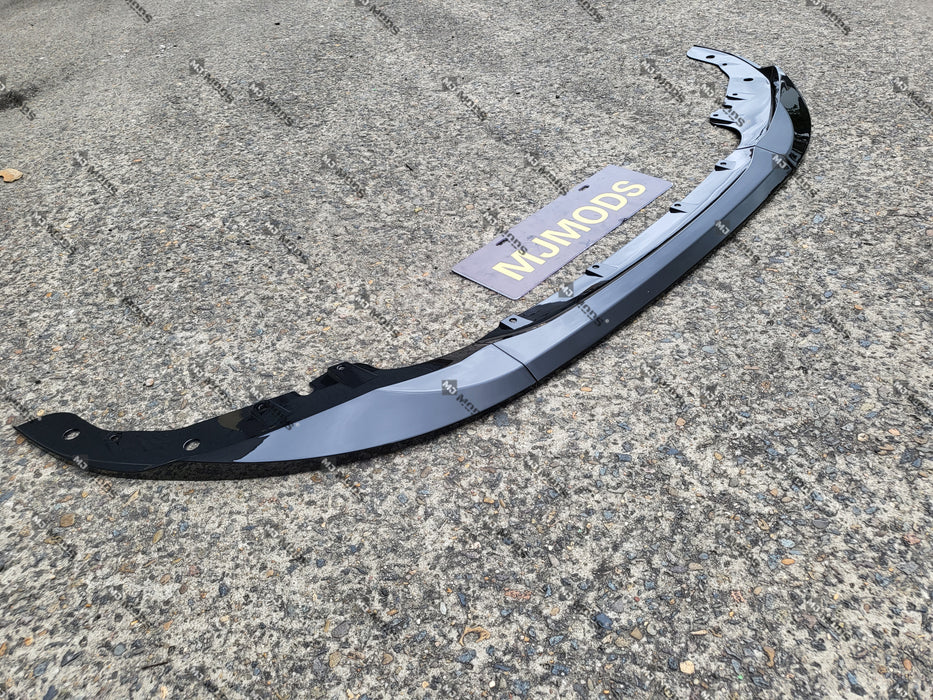ABS Glossy Black Front Bumper Lip for BMW 4 Series【G22/G23/G26 420/430/M440】2020+【MP 3pcs】 (6962848825418)