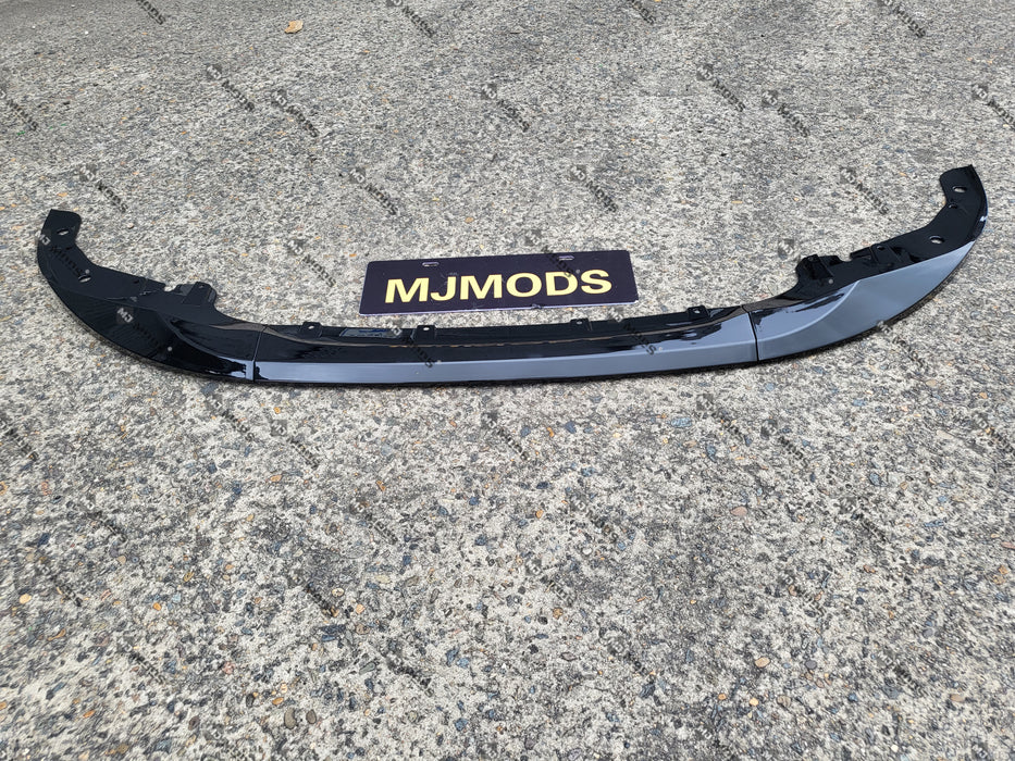 ABS Glossy Black Front Bumper Lip for BMW 4 Series【G22/G23/G26 420/430/M440】2020+【MP 3pcs】 (6962848825418)