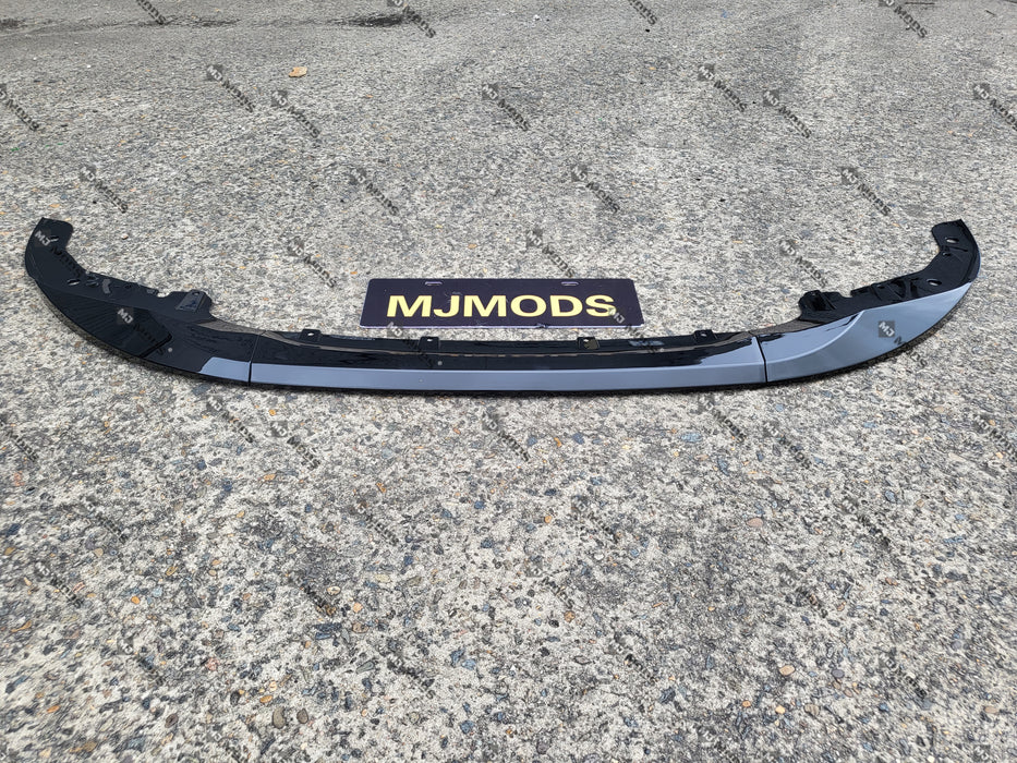 ABS Glossy Black Front Bumper Lip for BMW 4 Series【G22/G23/G26 420/430/M440】2020+【MP 3pcs】 (6962848825418)