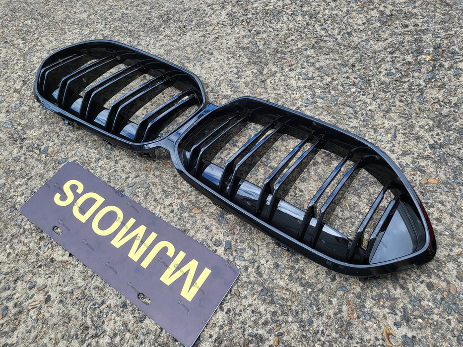 ABS Glossy Black Front Grille Fit For BMW 2 Series【F44 218i 220i M235i】2020+【twin】 (7017084092490)