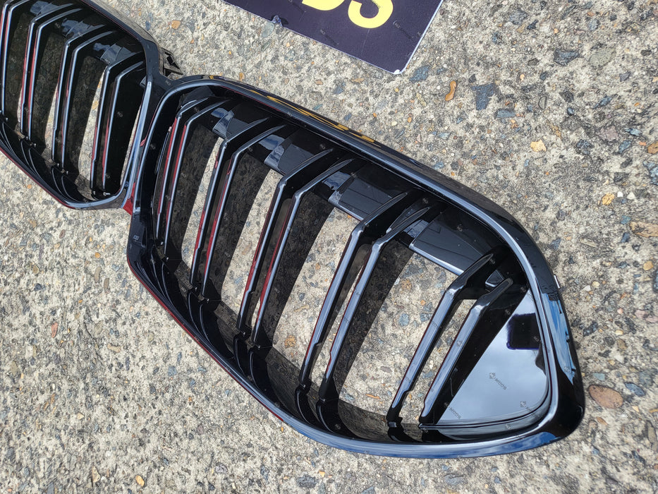 ABS Glossy Black Front Grille Fit For BMW 2 Series【F44 218i 220i M235i】2020+【twin】 (7017084092490)