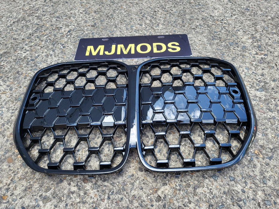 ABS Glossy Black Front Grille fit for BMW 4 Series【G22/G23 420i 430i M440i】2020+【without ACC hole】 (7017093005386)
