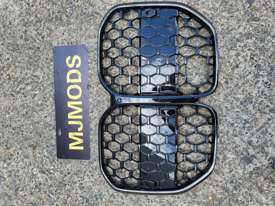 ABS Glossy Black Front Grille fit for BMW 4 Series【G22/G23 420i 430i M440i】2020+【with ACC hole】 (7017101557834)