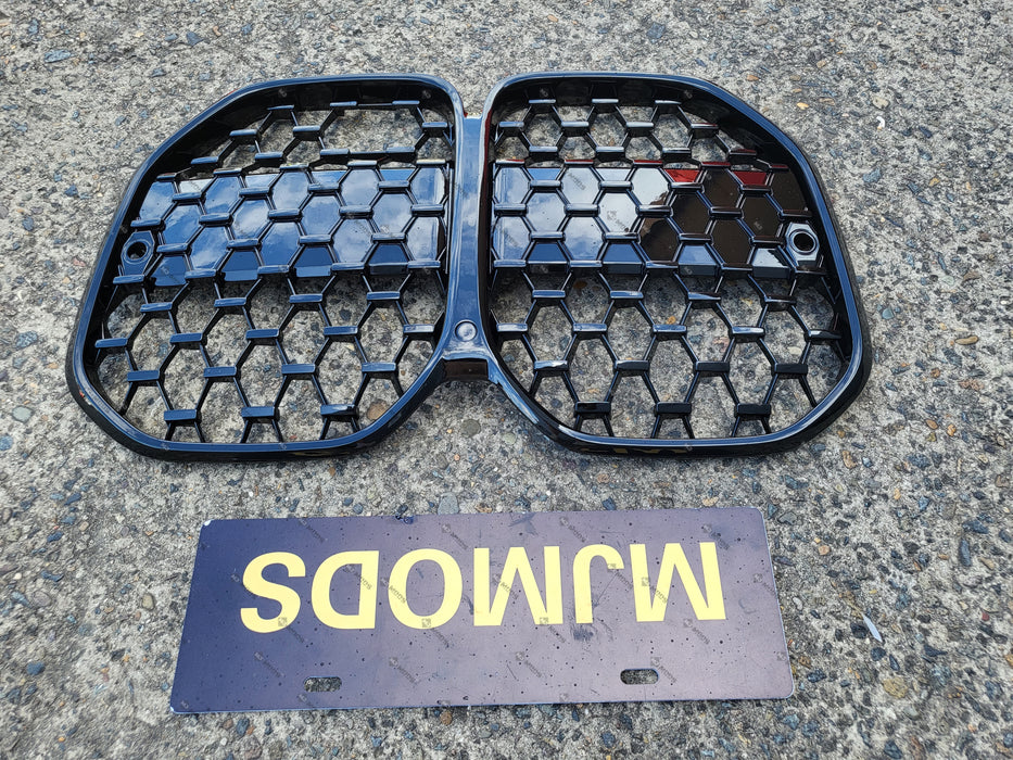 ABS Glossy Black Front Grille fit for BMW 4 Series【G22/G23 420i 430i M440i】2020+【with ACC hole】 (7017101557834)