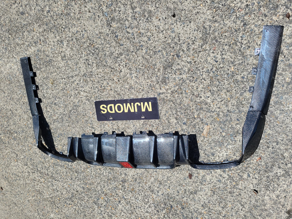 Carbon Fibre Rear Diffuser For MERCEDES BENZ E CLASS【W213/S213】【E43 E53 E63 AMG】【E200/220/300/350/400/450 AMG】2016-2019 (6581863481418)