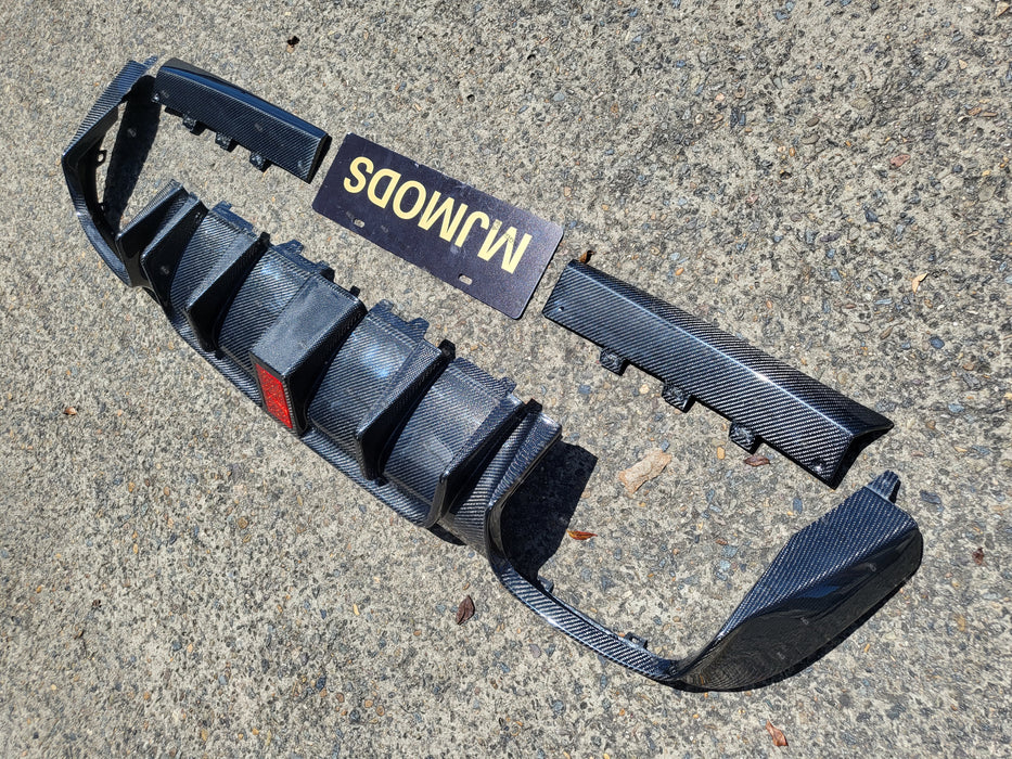Carbon Fibre Rear Diffuser For MERCEDES BENZ E CLASS【W213/S213】【E43 E53 E63 AMG】【E200/220/300/350/400/450 AMG】2016-2019 (6581863481418)