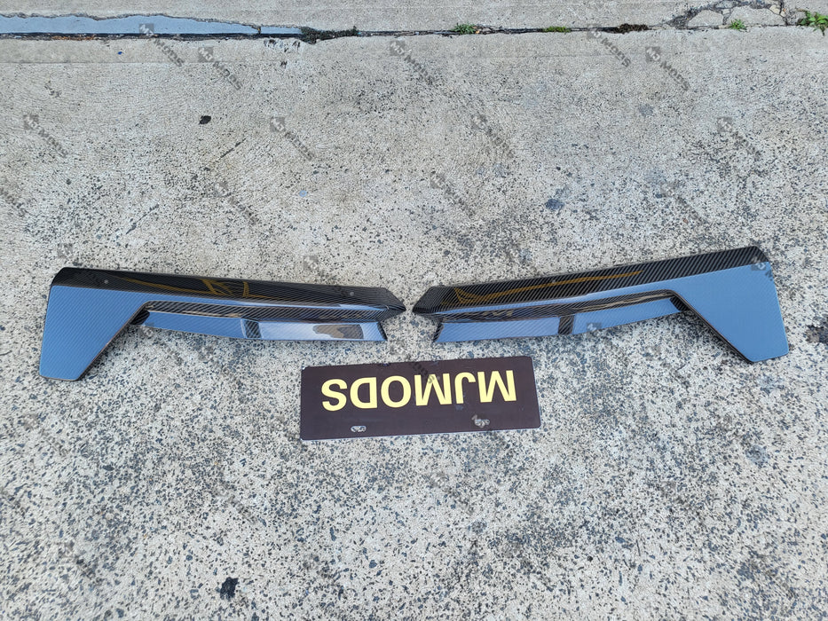 Dry Carbon Fibre Rear Bumper Splitter for BMW【M4 G82 G83】Rear Side (7060637843530)
