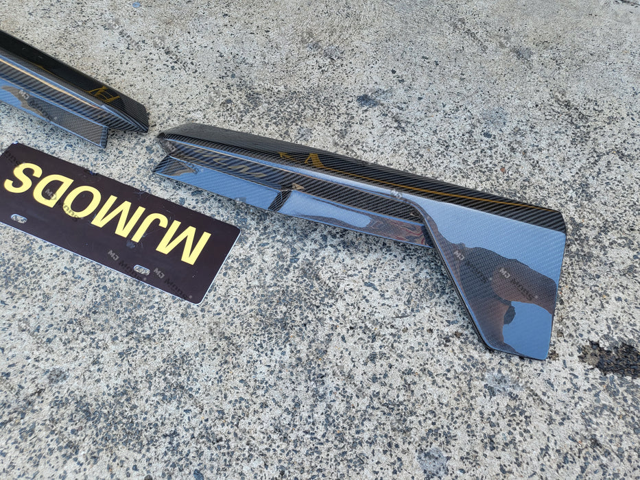 Dry Carbon Fibre Rear Bumper Splitter for BMW【M4 G82 G83】Rear Side (7060637843530)
