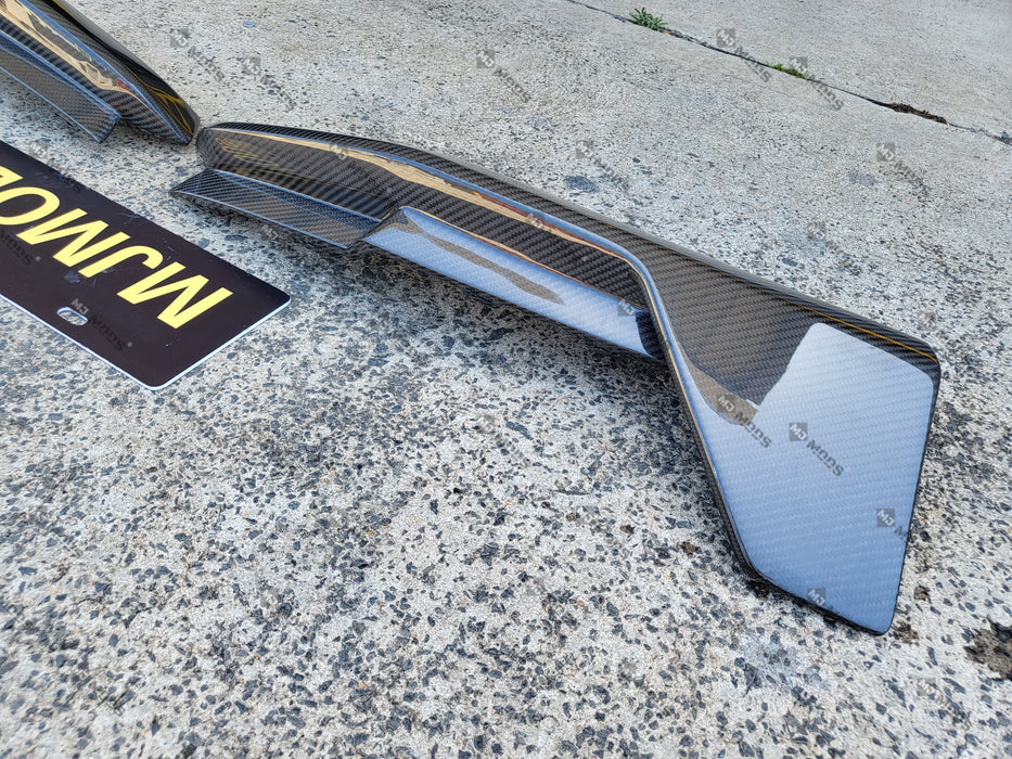 Dry Carbon Fibre Rear Bumper Splitter for BMW【M4 G82 G83】Rear Side (7060637843530)