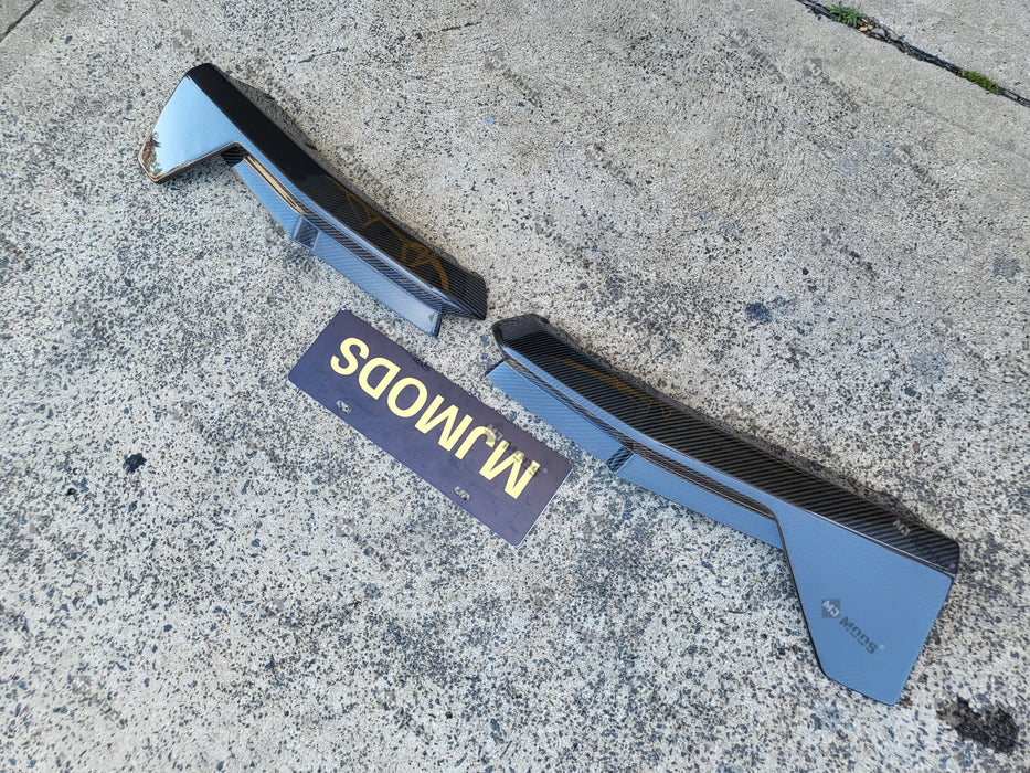 Dry Carbon Fibre Rear Bumper Splitter for BMW【M4 G82 G83】Rear Side (7060637843530)