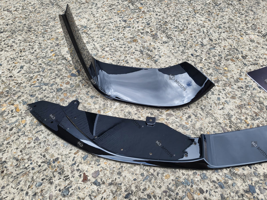 ABS Glossy Black Front Bumper Lip for BMW【F80 M3 & F82 F83 M4】【MP Style】 (7060662386762)