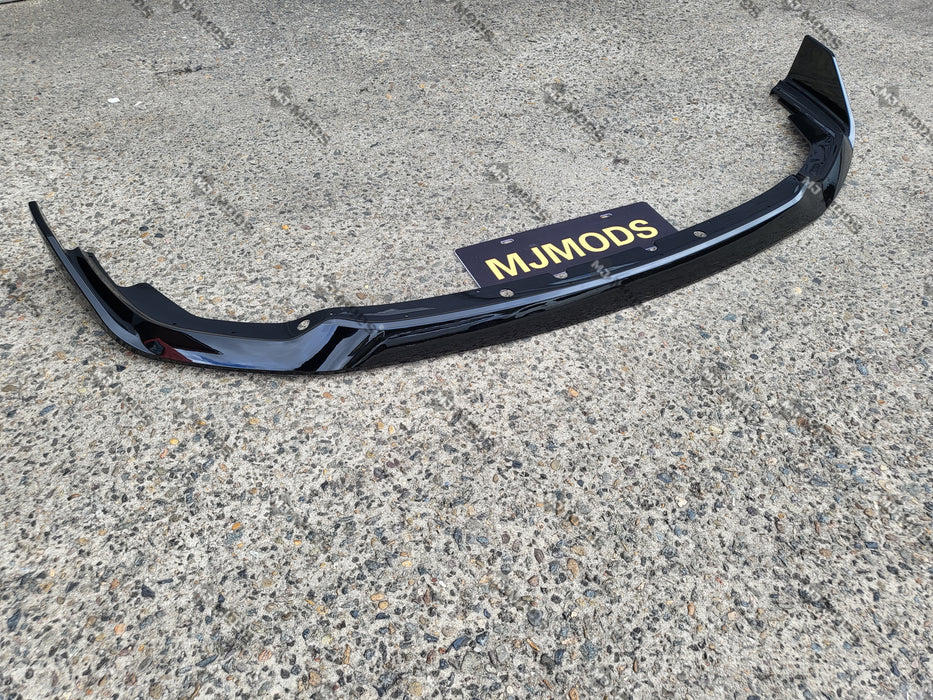 ABS GLOSSY BLACK FRONT BUMPER LIP fit for BMW 1 Series【F40 118i M Sport M135i 】2019+【MP】 (7060664221770)