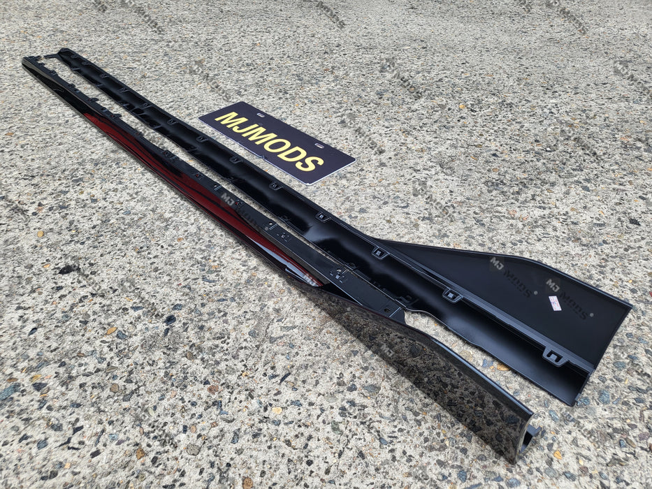 ABS GLOSSY BLACK SIDE SKIRT fit for BMW 1 Series【F40 118i M Sport M135i 】2019+【MP】 (7060664451146)