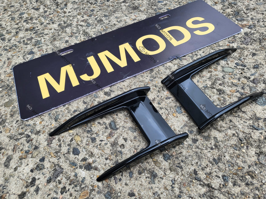 ABS Glossy Black Front Bumper Vent Insert Canards for  BMW 1 Series【F40 118i M Sport M135i 】2019+ (7060665106506)