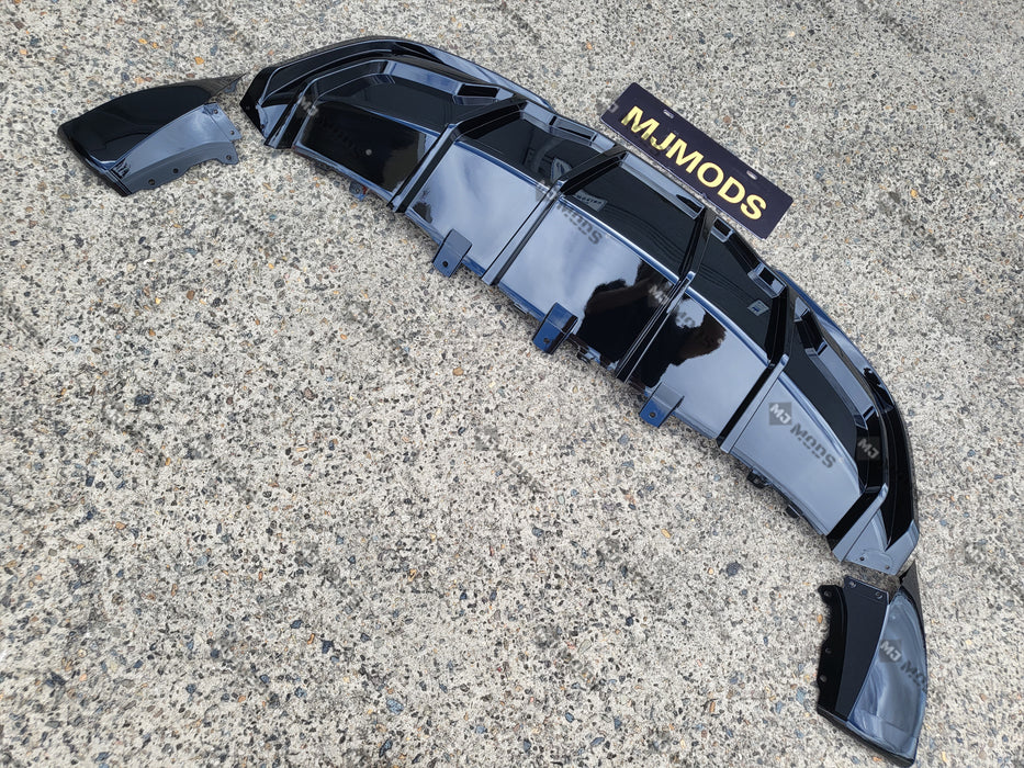 ABS GLOSSY BLACK REAR DIFFUSER fit for【Tesla Model Y】2022+ (7060882653258)