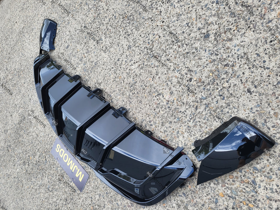ABS GLOSSY BLACK REAR DIFFUSER fit for【Tesla Model Y】2022+ (7060882653258)