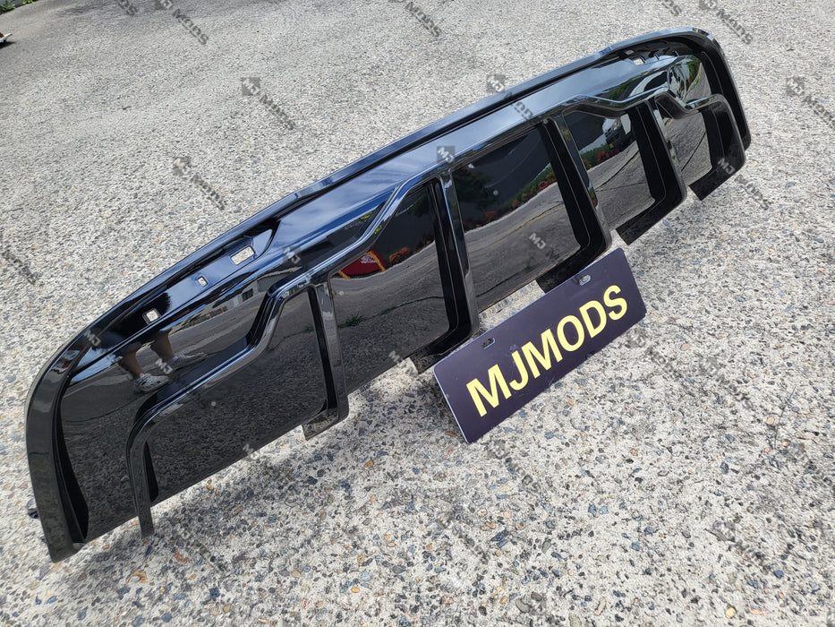 ABS GLOSSY BLACK REAR DIFFUSER fit for【Tesla Model Y】2022+ (7060882653258)