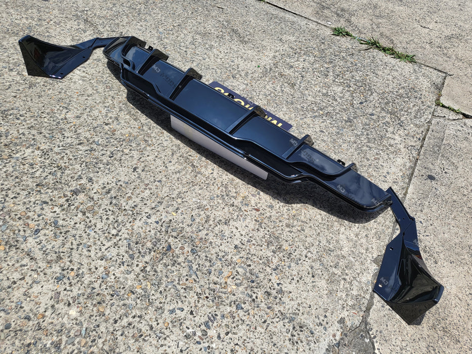 ABS GLOSSY BLACK REAR DIFFUSER fit for【Tesla Model 3】2019+ (7062972497994)