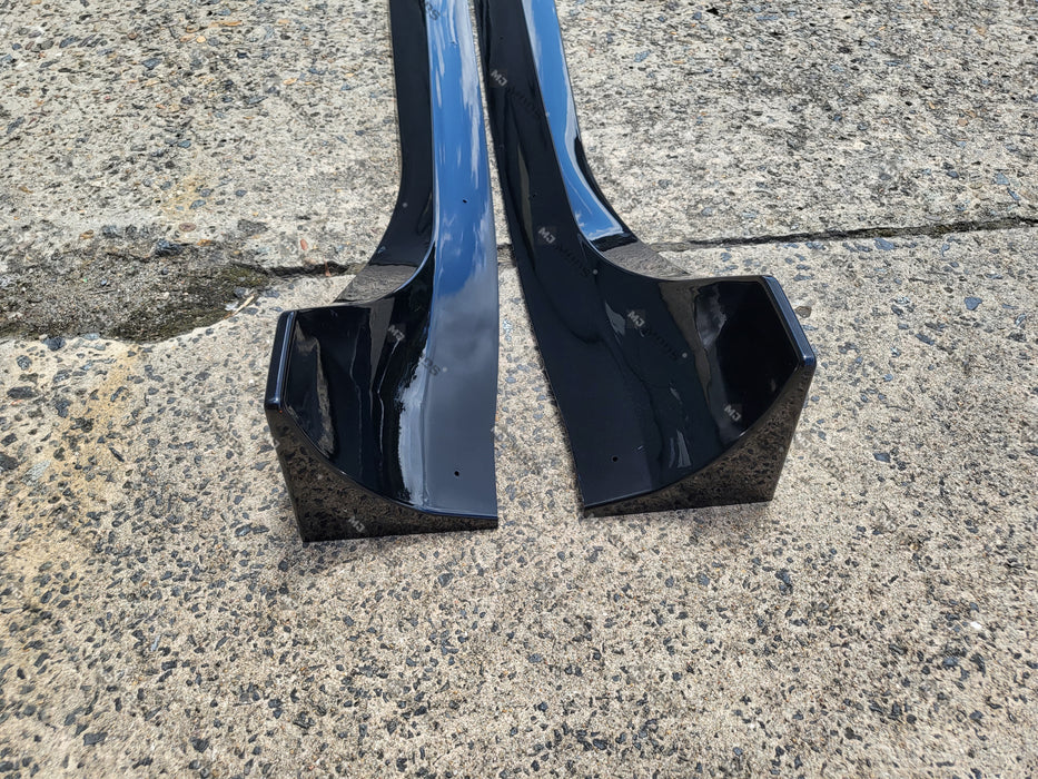 ABS GLOSSY BLACK SIDE SKIRT fit for 【Tesla Model 3】2019+ (7062972563530)